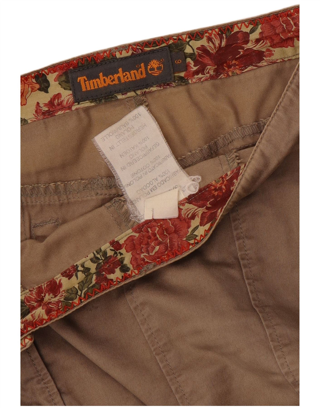 Timberland Womens A-Line Skirt US 6 Medium W30 Brown Cotton