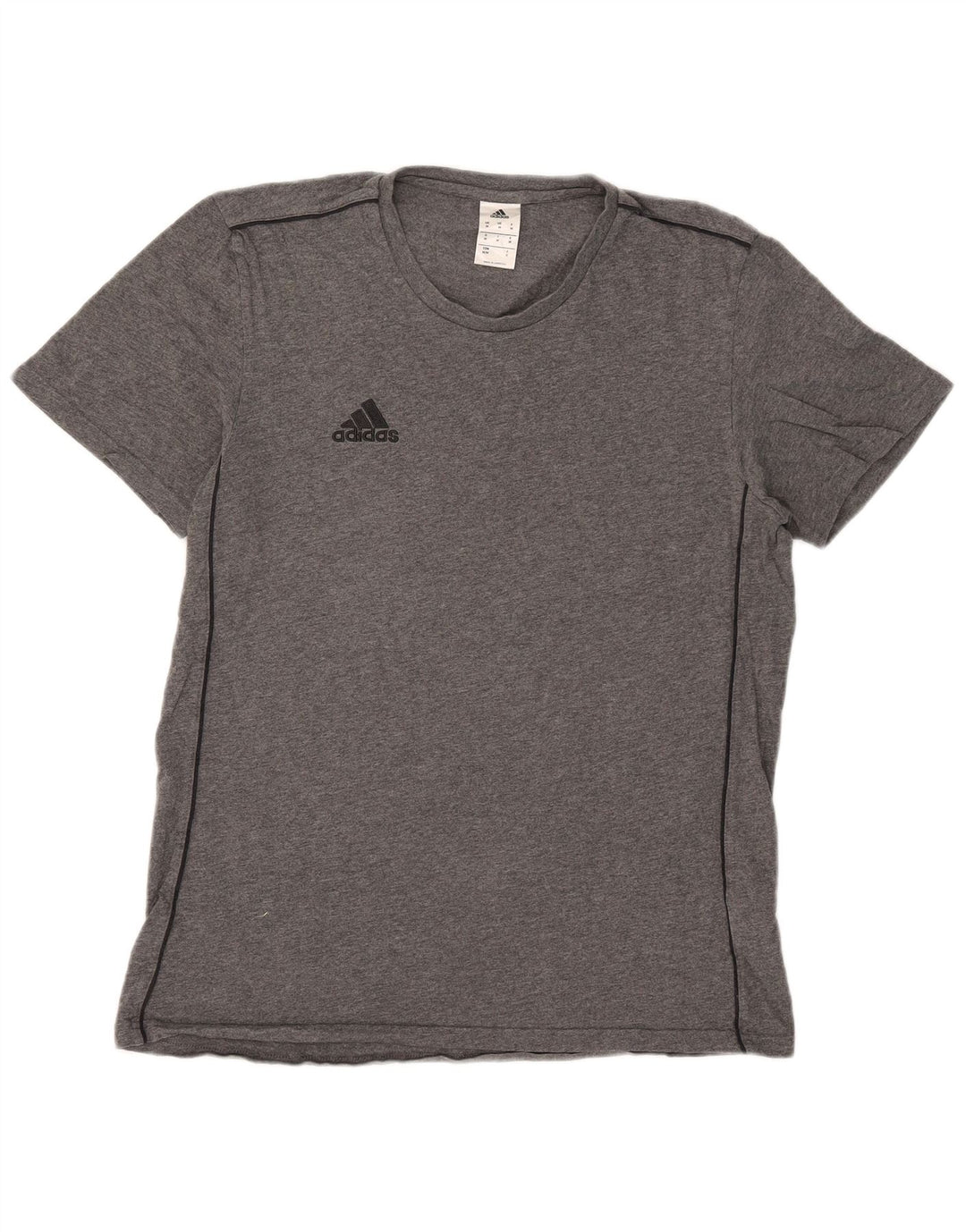 Adidas T-shirt top mellem grå bomuld til mænd