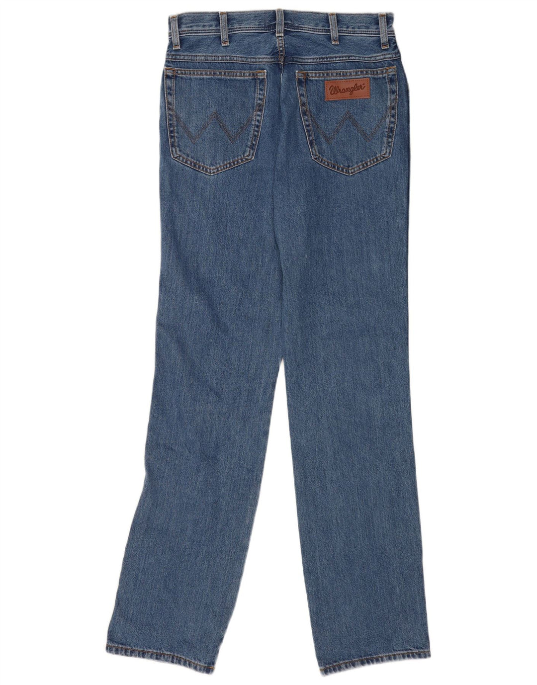 Wrangler Mens Texas Straight Jeans W32 L36 Blue Cotton