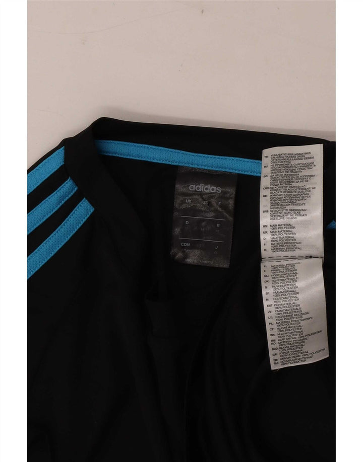 Adidas Herre Climalite T-Shirt Top Medium Sort Polyester