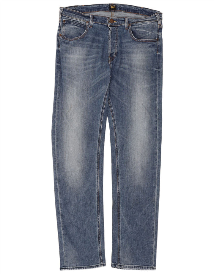 Lee Mens Daren Slim Jeans W36 L34 Blue Cotton
