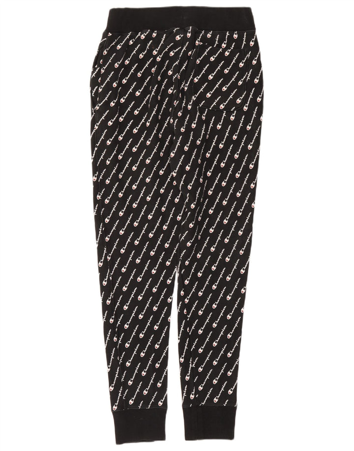 Champion Herre Reverse Weave Graphic Tracksuit Bukser Joggers Large Black
