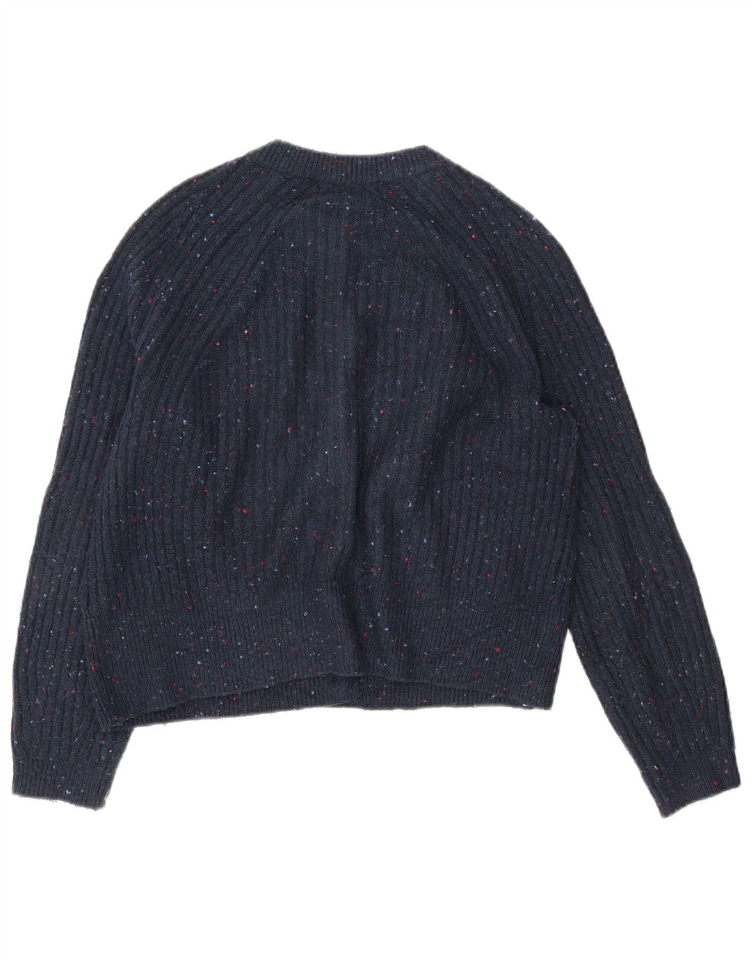 Marks & Spencer Dame Cardigan Sweater UK 14 Medium Navy Blue Flecked