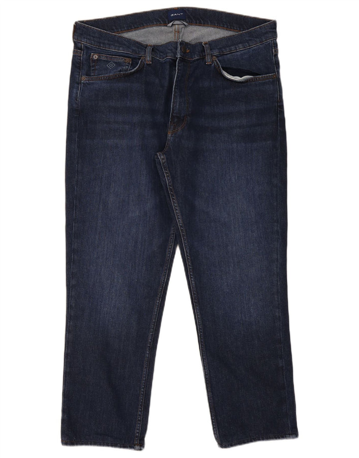 Gant Mens Slim Jeans W38 L27 Navy Blue Cotton