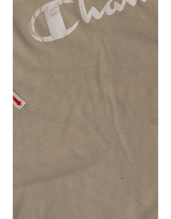 Champion Mens Graphic T-Shirt Top 2XL Grey Cotton