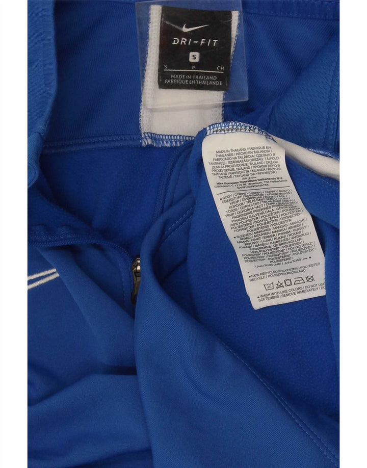 Nike - Chándal con cremallera y cuello para hombre, talla pequeña, color azul, poliéster