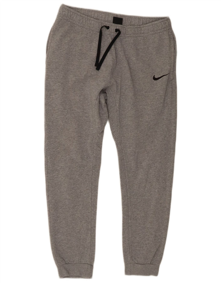 Nike Mens Tracksuit Trousers Joggers Medium  Grey Cotton