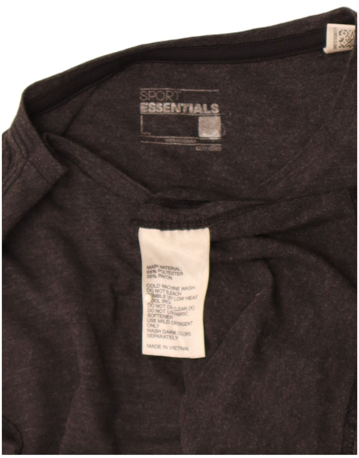 Adidas Herre Climalite T-Shirt Top Stor Grå Polyester