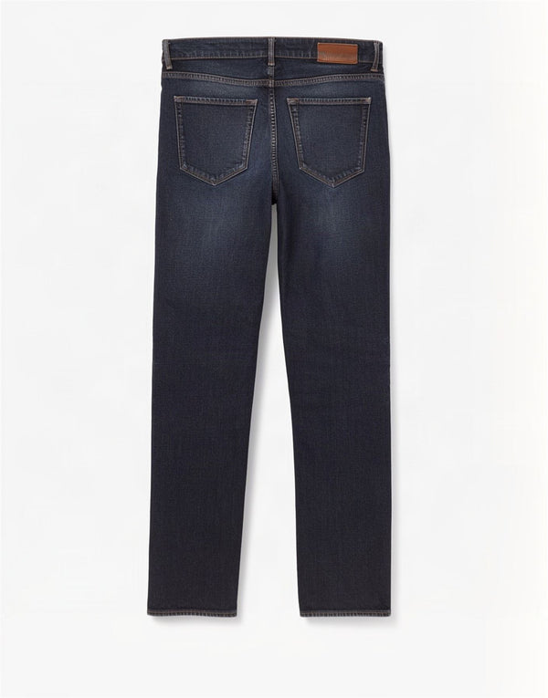 Jeans dritti da uomo Hugo Boss W33 L32 cotone blu navy