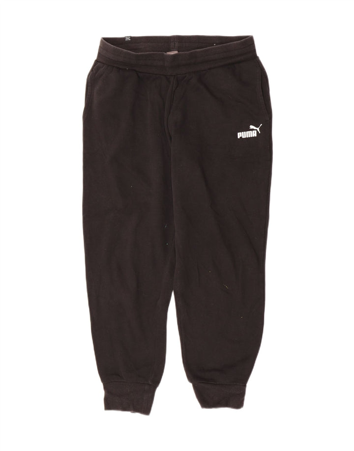 Puma Mens Tracksuit Trousers Joggers Medium  Black Cotton