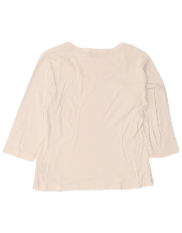 Damski top Champion z rękawem 3/4, UK 18 XL, biała bawełna