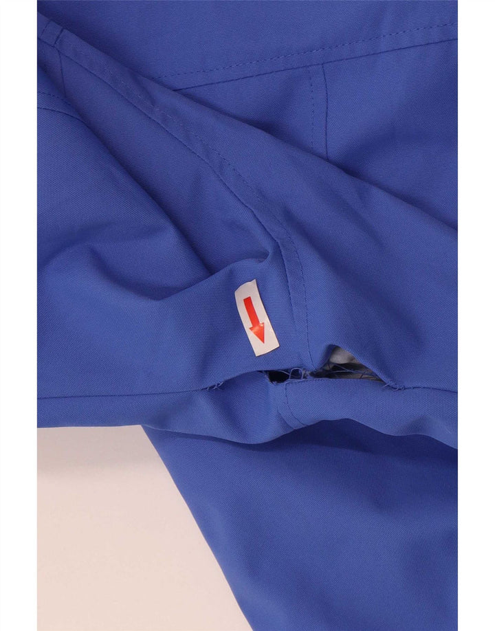 Crew Clothing Damska kurtka przeciwdeszczowa z kapturem UK 16, duża niebieska, poliester
