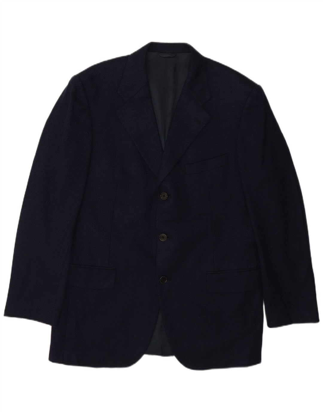 Jachetă Burberry pentru bărbați cu 3 nasturi IT 50 Medium Bleumarin Clasic