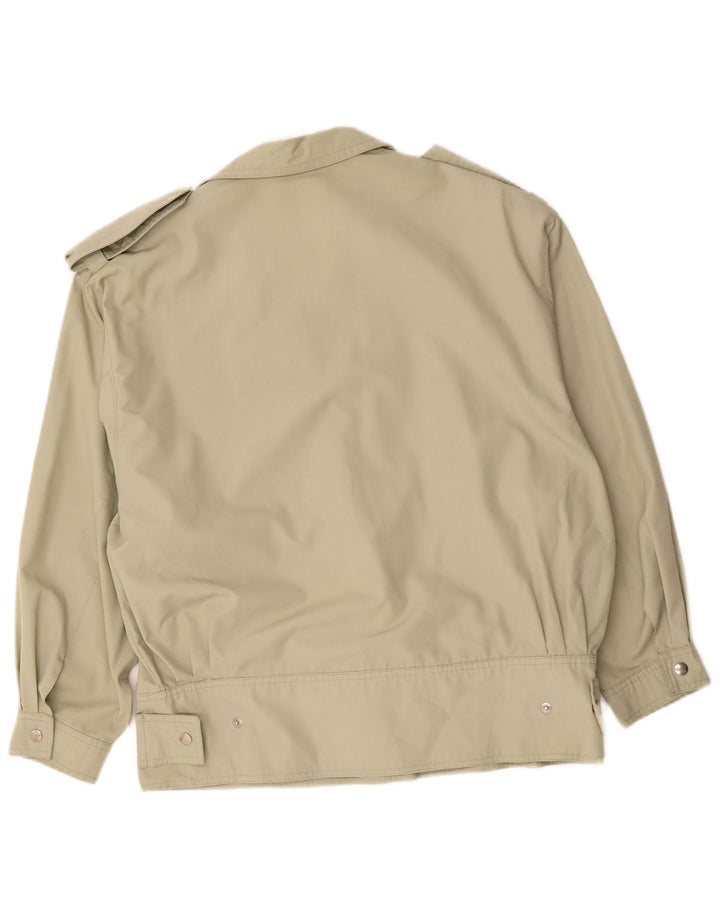 Vintage Womens Military Bomber Jacket UK 20 2XL Khaki