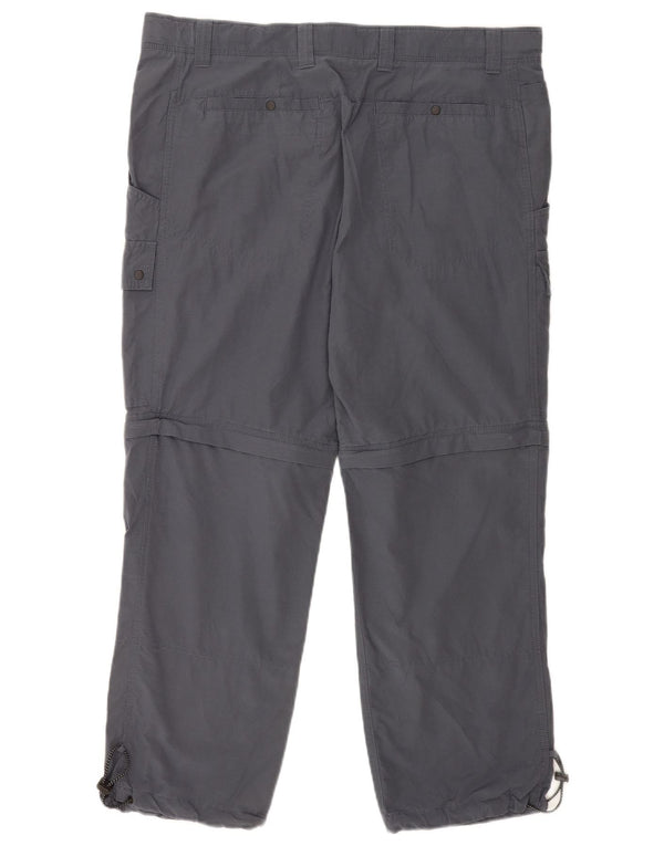 Marks & Spencer Mens Straight Cargo Trousers W38 L29 Navy Blue Cotton