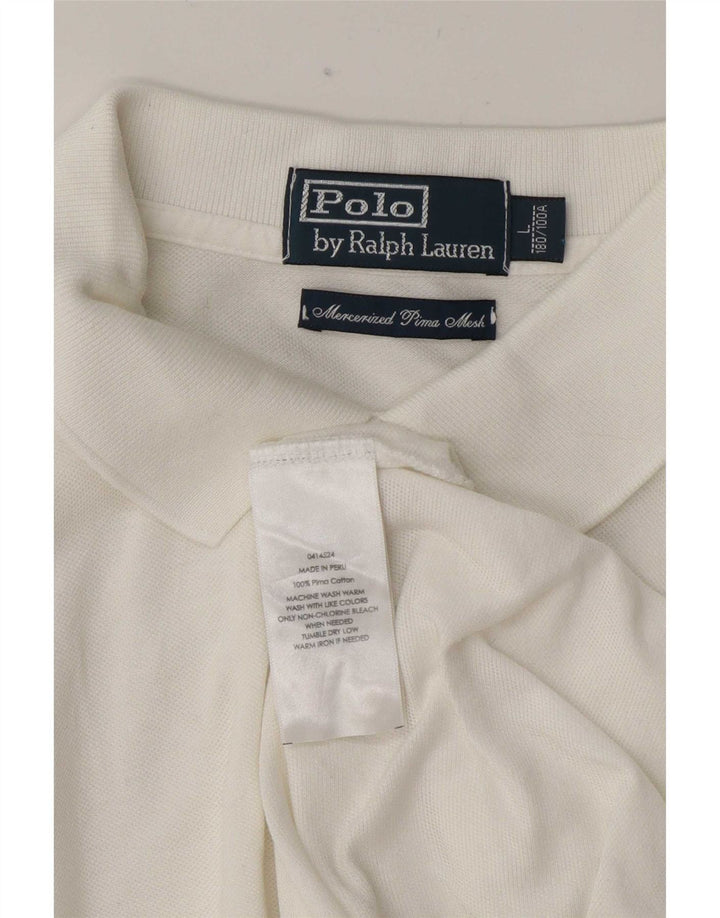 Polo Ralph Lauren Mens Shirt Large White Cotton
