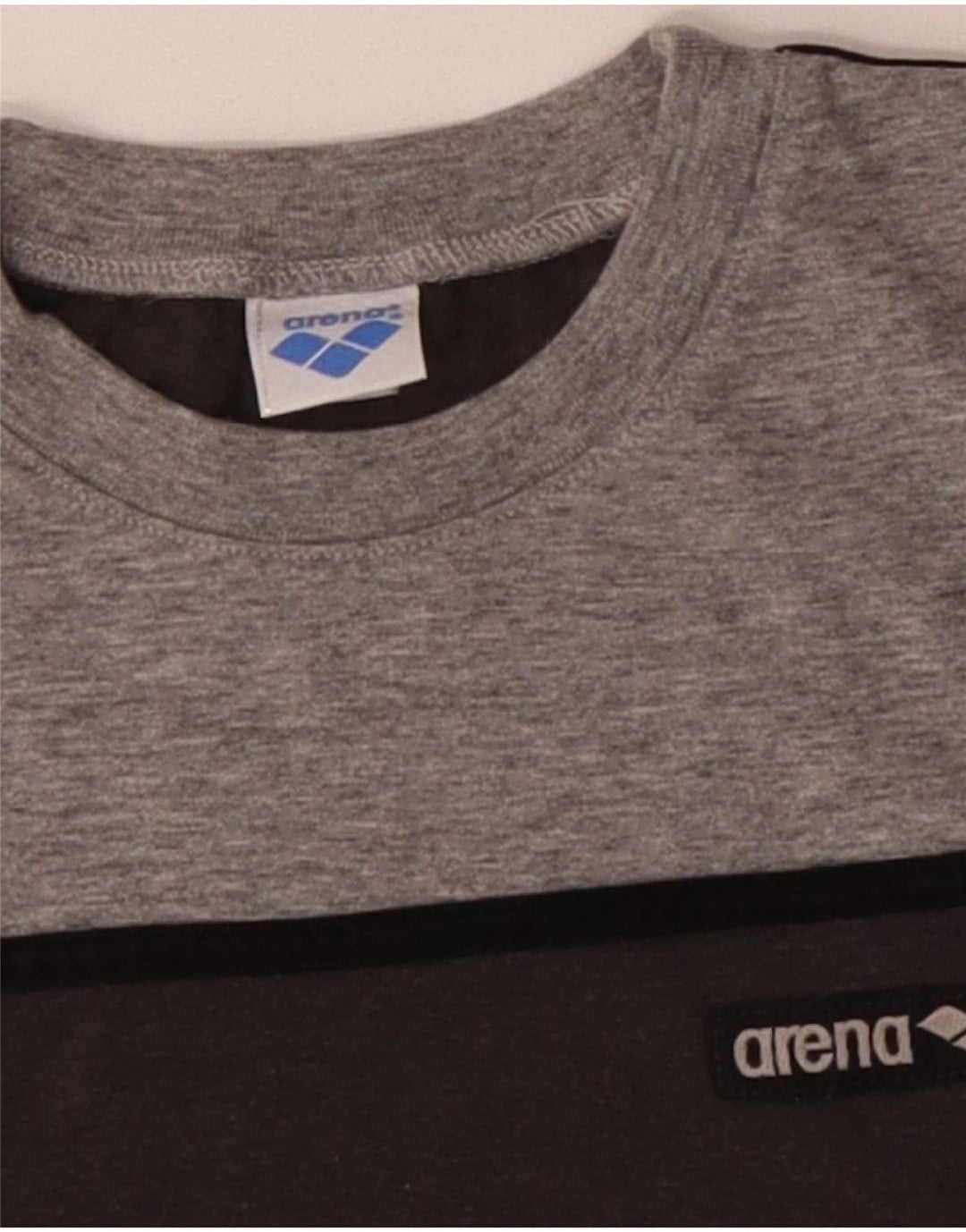 ARENA Herre T-shirt Top Medium Grey Colourblock Bomuld