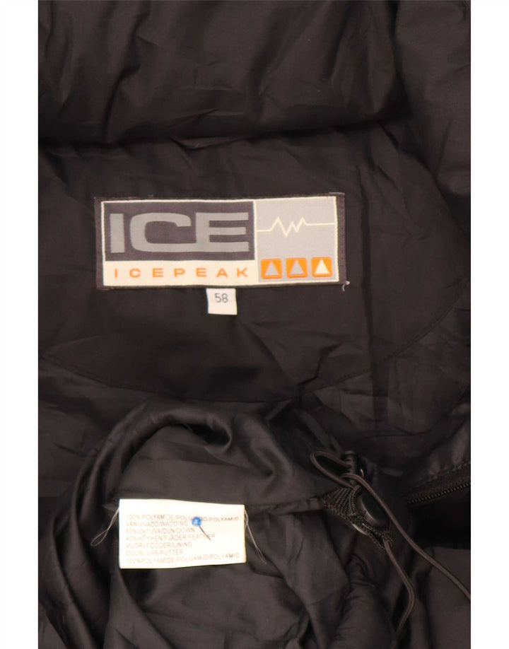 Icepeak Polstret Gilet til mænd EU 58 4XL Sort Polyamid