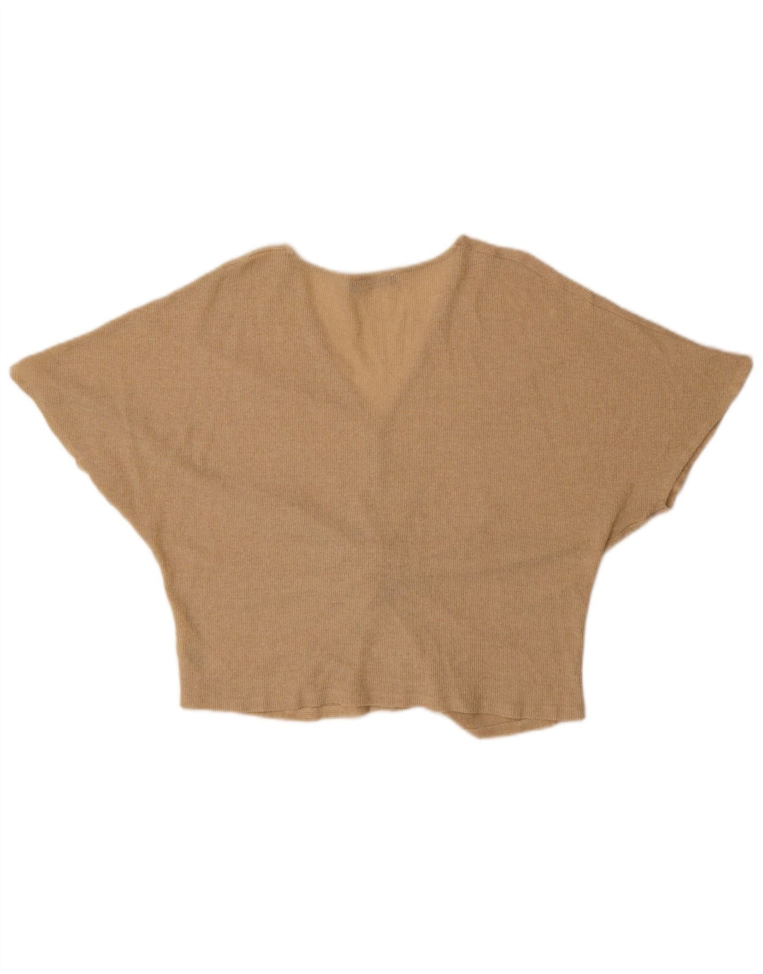 Marks & Spencer Womens Batwing Blouse Top UK 16 Large Gold Flecked Viscose