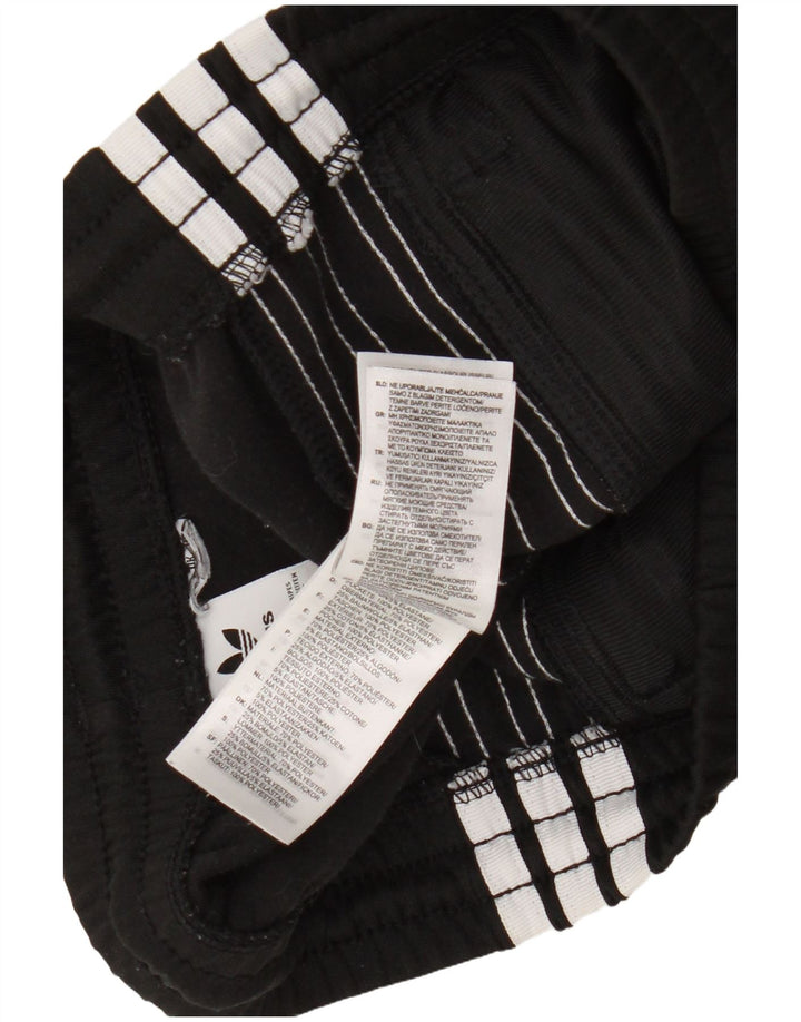 Adidas Womens Tracksuit Trousers UK 12 Medium Black Colourblock Polyester