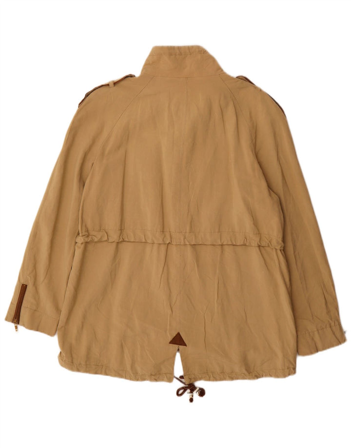 Zara Womens Military Jacket UK 18 XL Beige