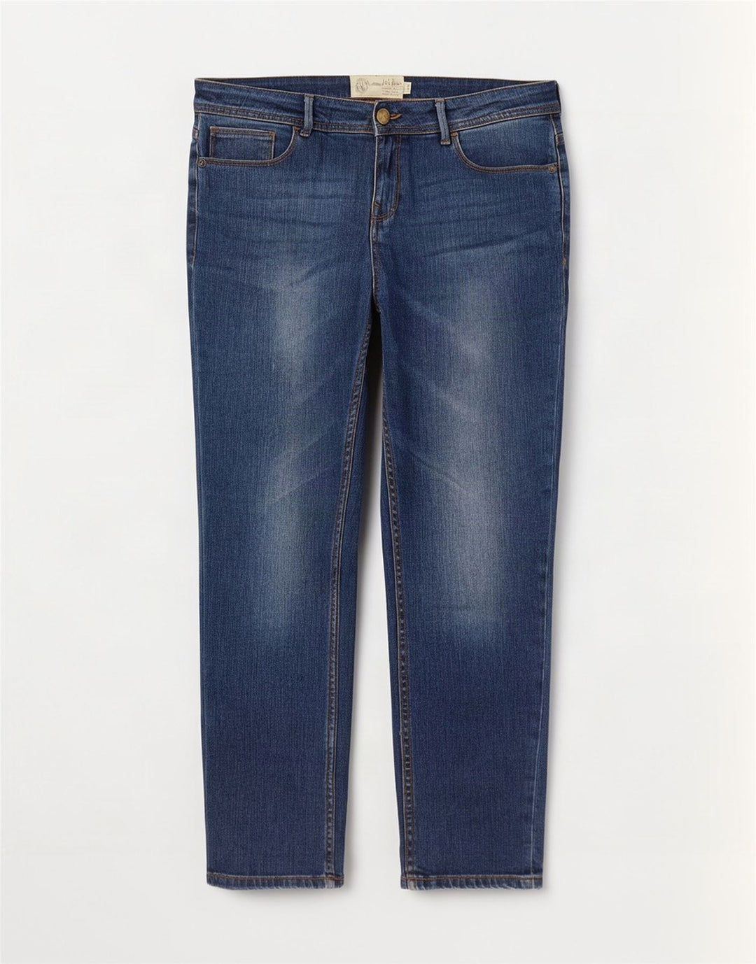 Fat Face Jean slim pour femme UK 14 Large W38 L27 Bleu