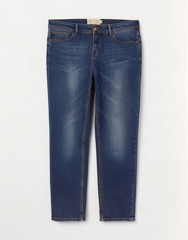 Fat Face Jean slim pour femme UK 14 Large W38 L27 Bleu