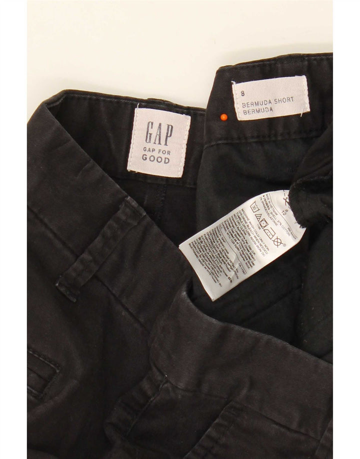 Gap Bermuda-shorts til kvinder US 8 Medium W34 Sort bomuld