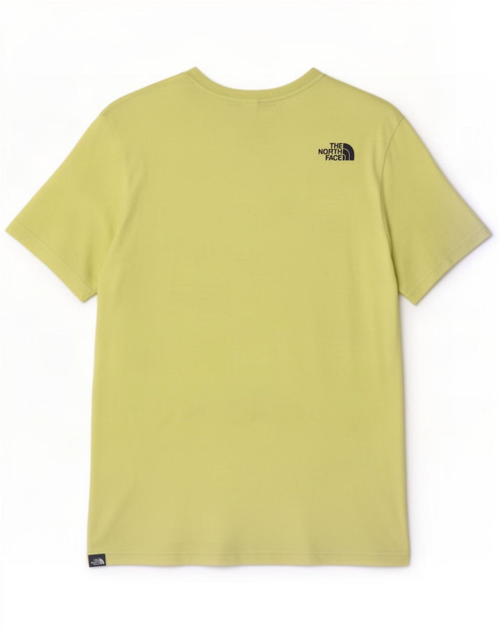 The North Face Mens T-Shirt Top Medium Yellow Cotton