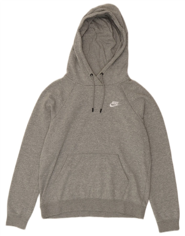 Nike Mens Hoodie Jumper Small Grey Flecked Cotton