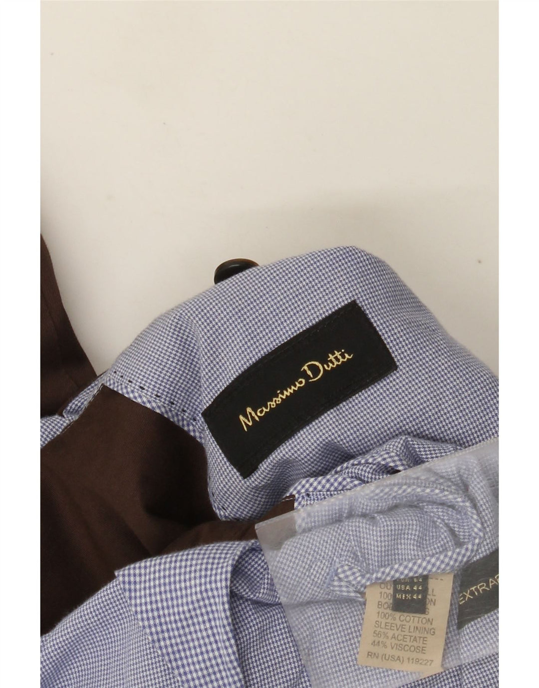 Męska marynarka zapinana na 2 guziki Massimo Dutti EU 54 XL, brązowa, bawełniana