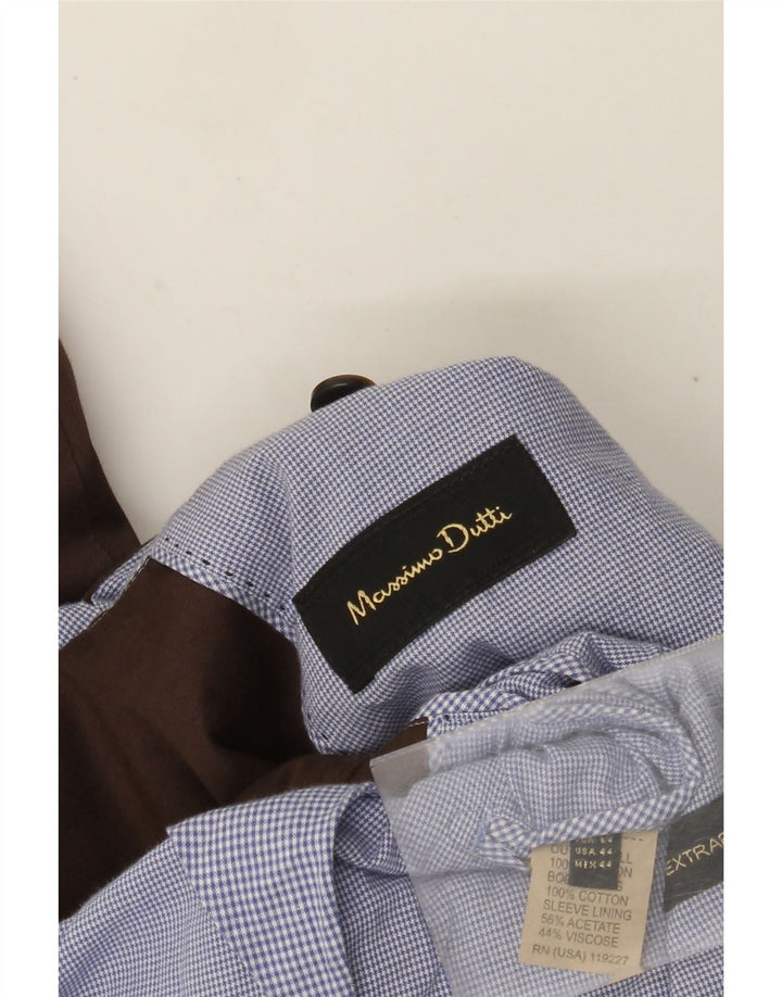 Męska marynarka zapinana na 2 guziki Massimo Dutti EU 54 XL, brązowa, bawełniana
