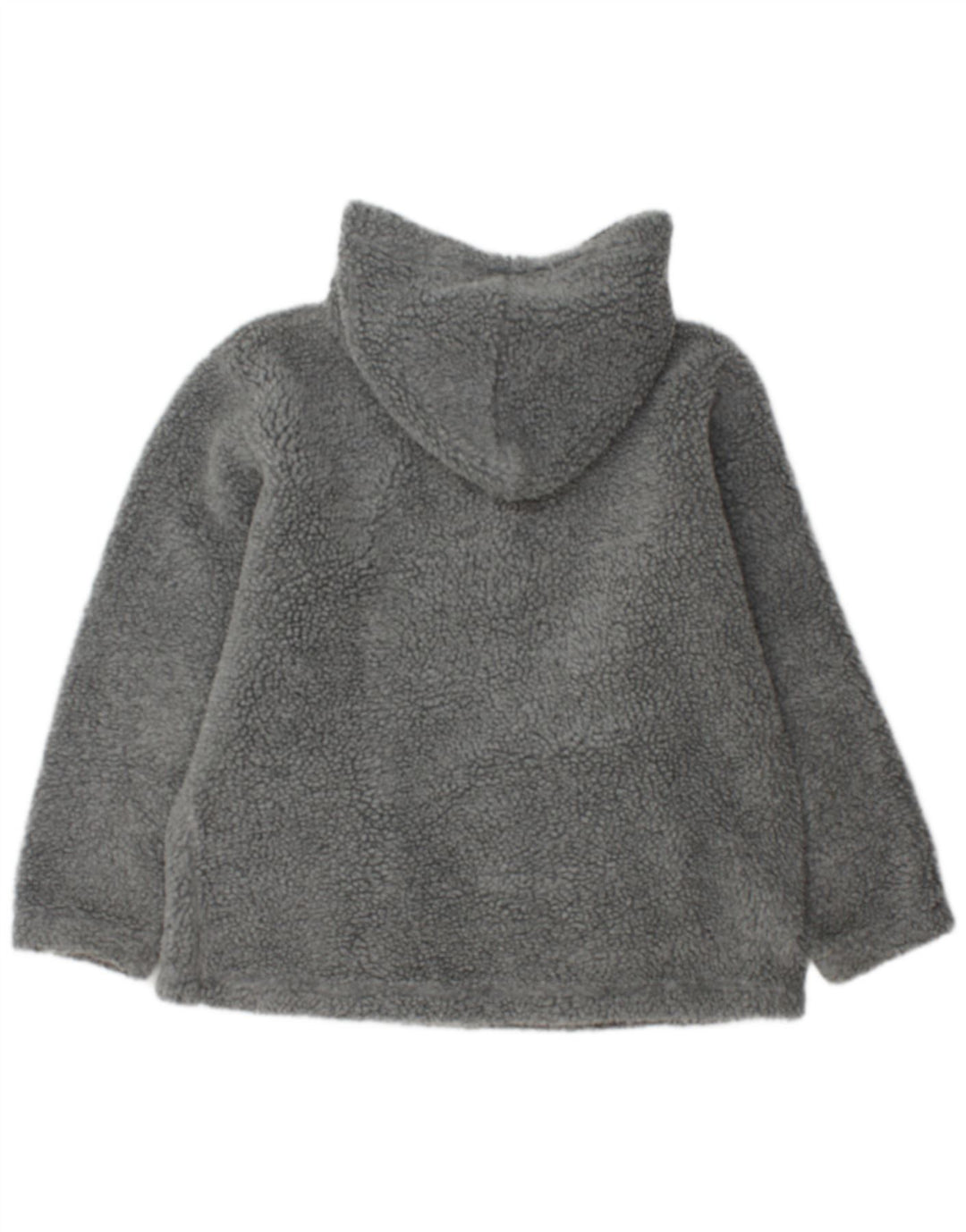 Maglione in pile da uomo con cappuccio e zip Fishbone, grande poliestere grigio