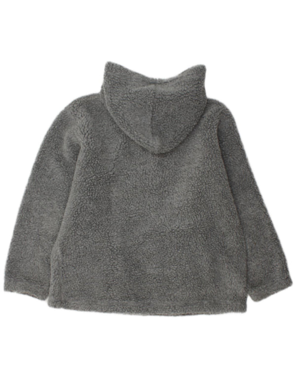 Maglione in pile da uomo con cappuccio e zip Fishbone, grande poliestere grigio