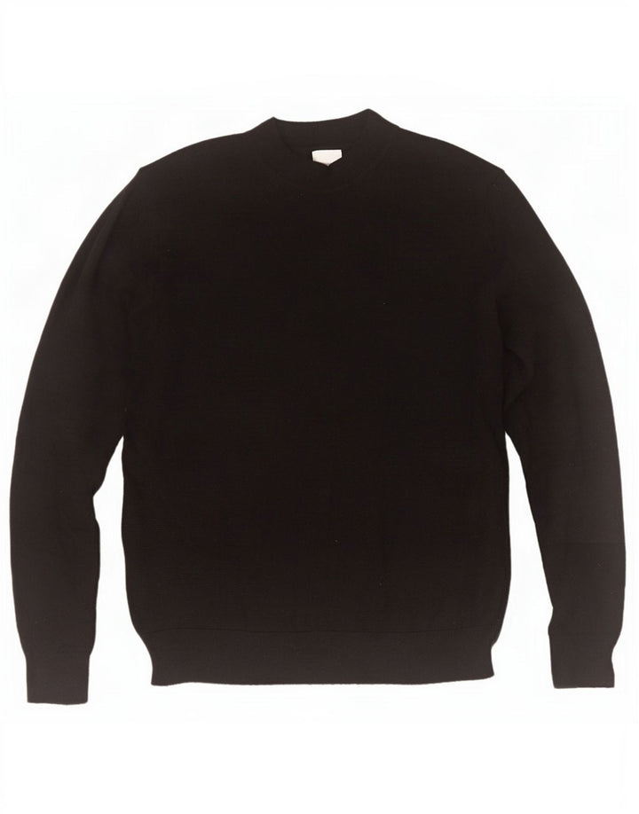 Zara Herre Turtle Neck Jumper Sweater XL Sort Akryl