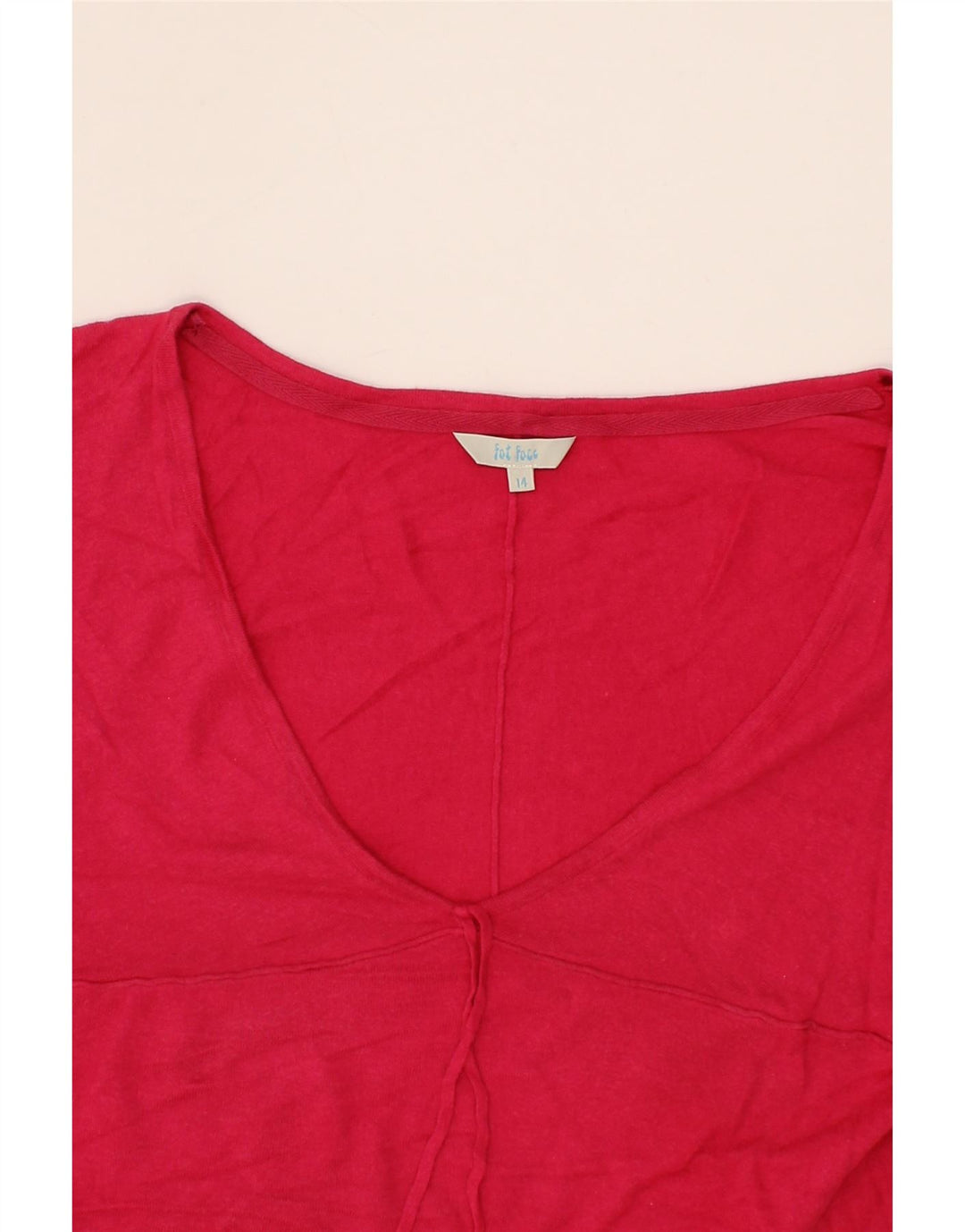 FAT FACE Womens Blouse Top UK 14 Medium Pink Vintage Fat Face and Second-Hand Fat Face from Messina Hembry 