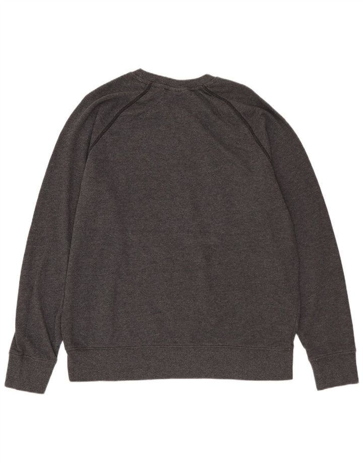 REEBOK Mens Graphic Sweatshirt Jumper Medium Grey Cotton