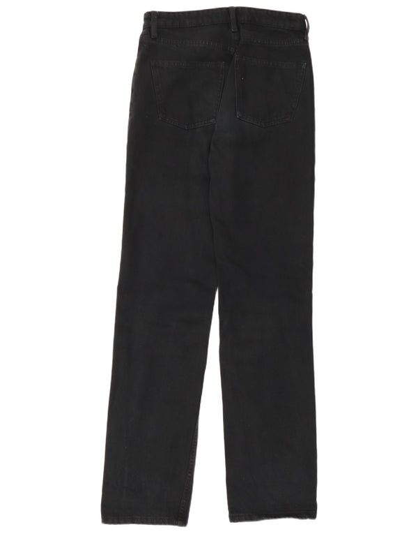 Zara Womens Straight Jeans EU 36 XS W26 L31 Black Cotton