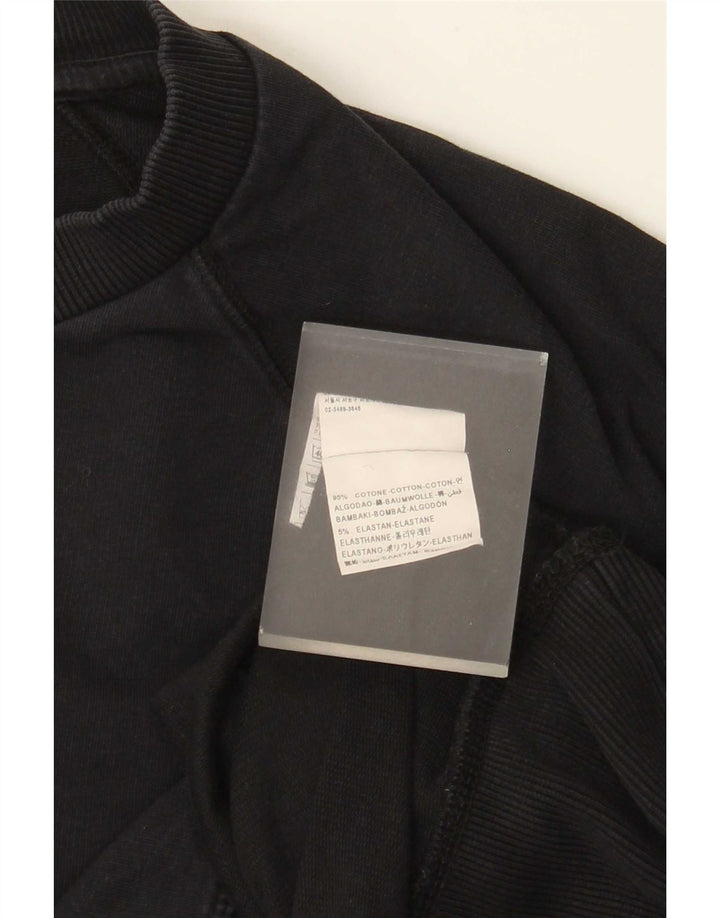 Felpa Uomo Benetton Maglione XL Cotone Nero