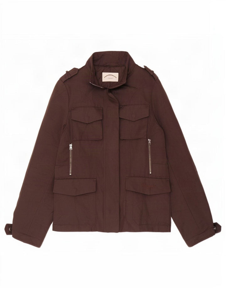 Giacca militare da donna Wrangler UK 18 XL poliestere marrone