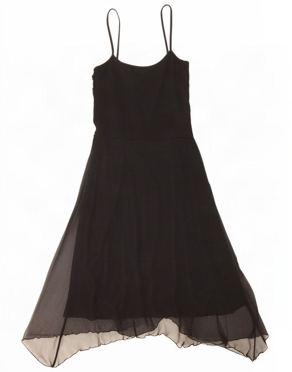 Awear Womens Ærmeløs Asymmetrisk Kjole UK 10 Small Black Polyester