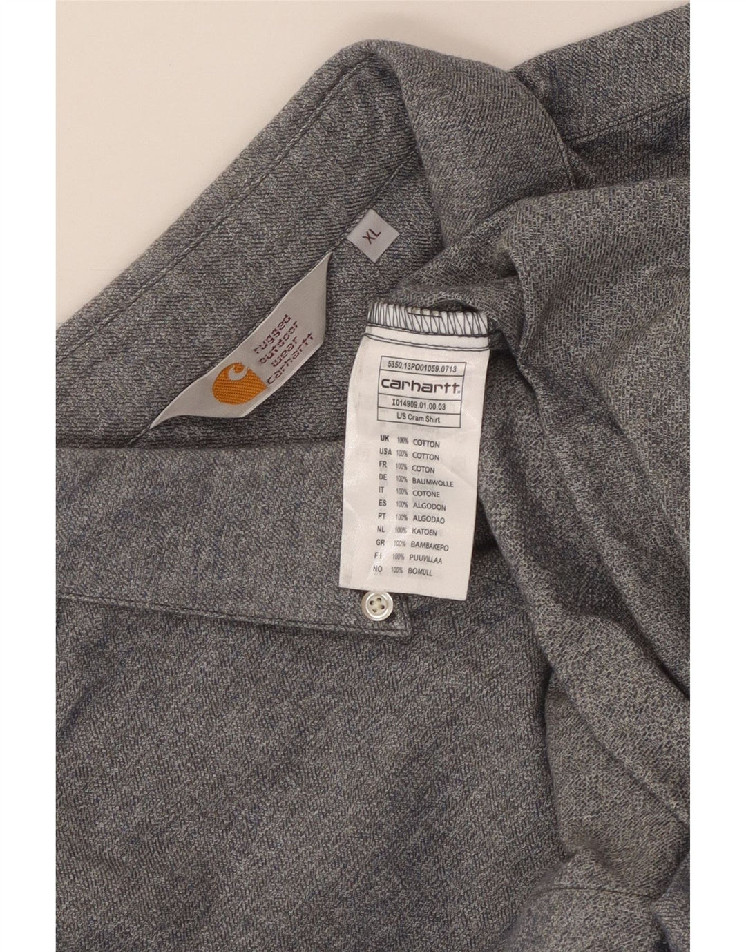 Cămașă pentru bărbați Carhartt XL bumbac gri