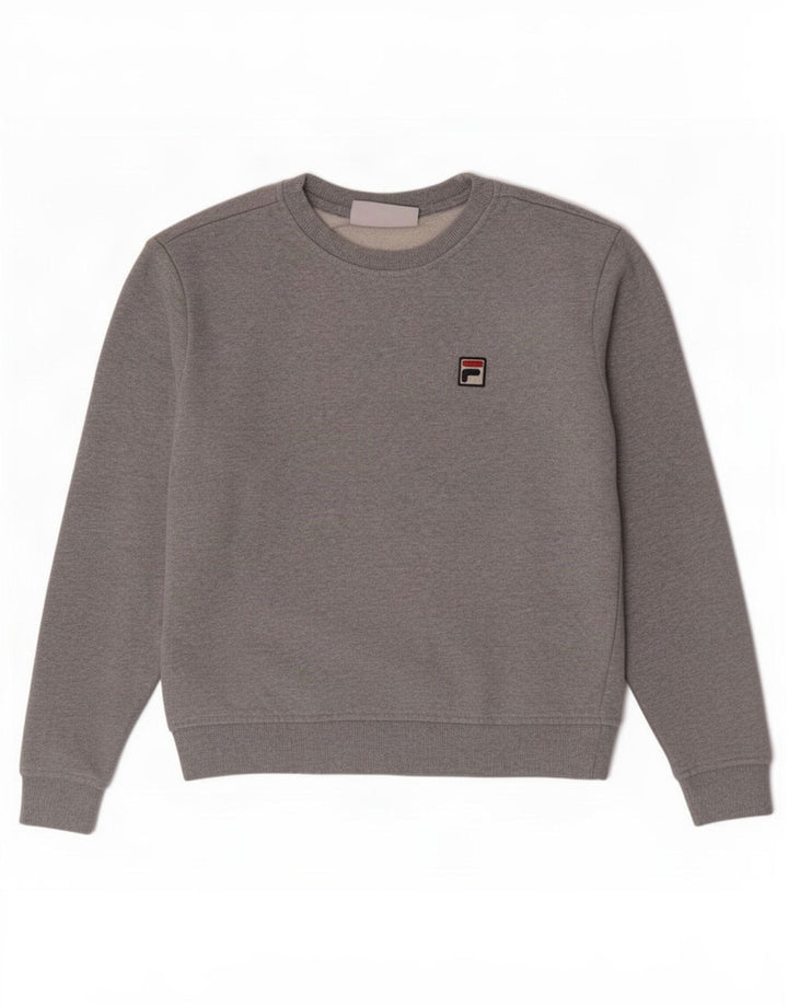 Fila Sweat-shirt pour homme en coton gris Small