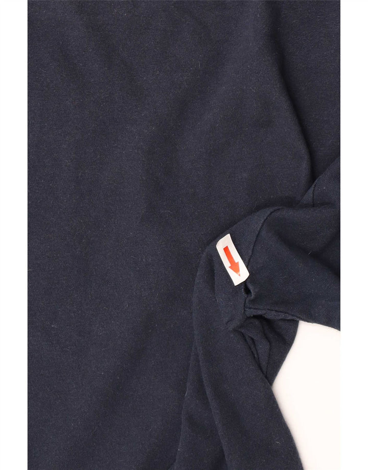 Columbia Mens Graphic T-Shirt Top Medium Navy Blue Cotton