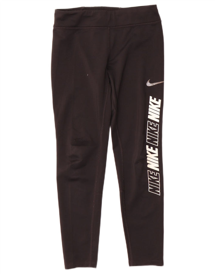 Leggings grafici Nike per ragazze 10-11 anni poliestere nero medio