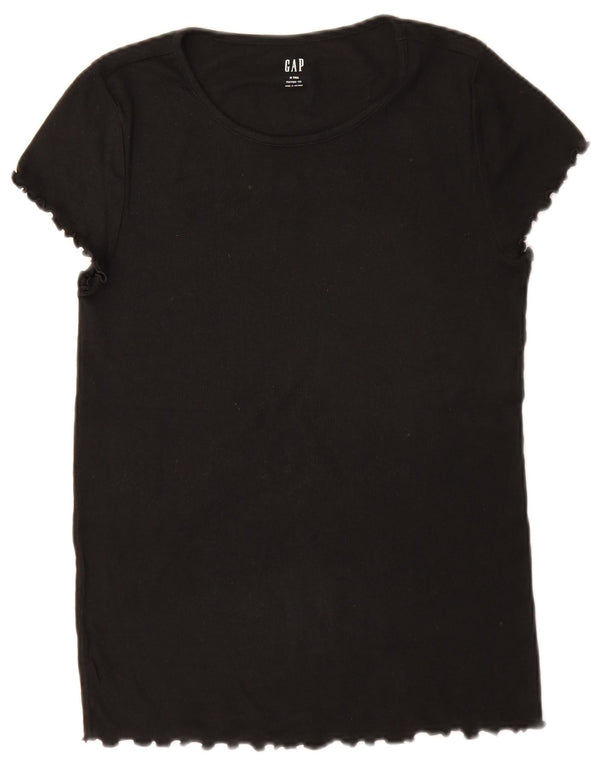 Gap Womens Tall T-Shirt Top UK 14 Medium Black
