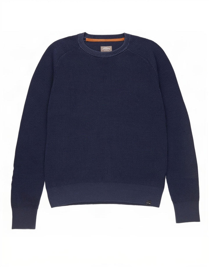 Fat Face Mens Crew Neck Jumper Sweater Small Navy Blue Cotton