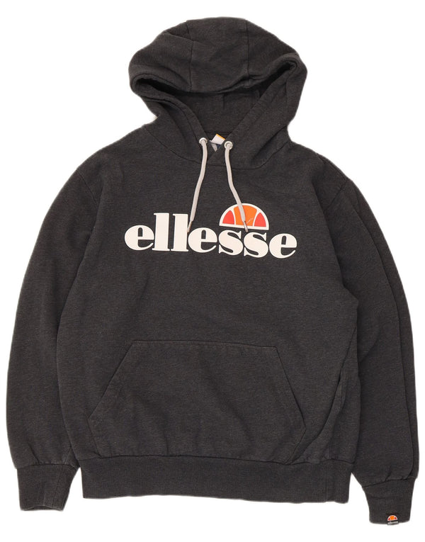 Felpa con cappuccio grafica da donna Ellesse UK 18 XL Cotone grigio