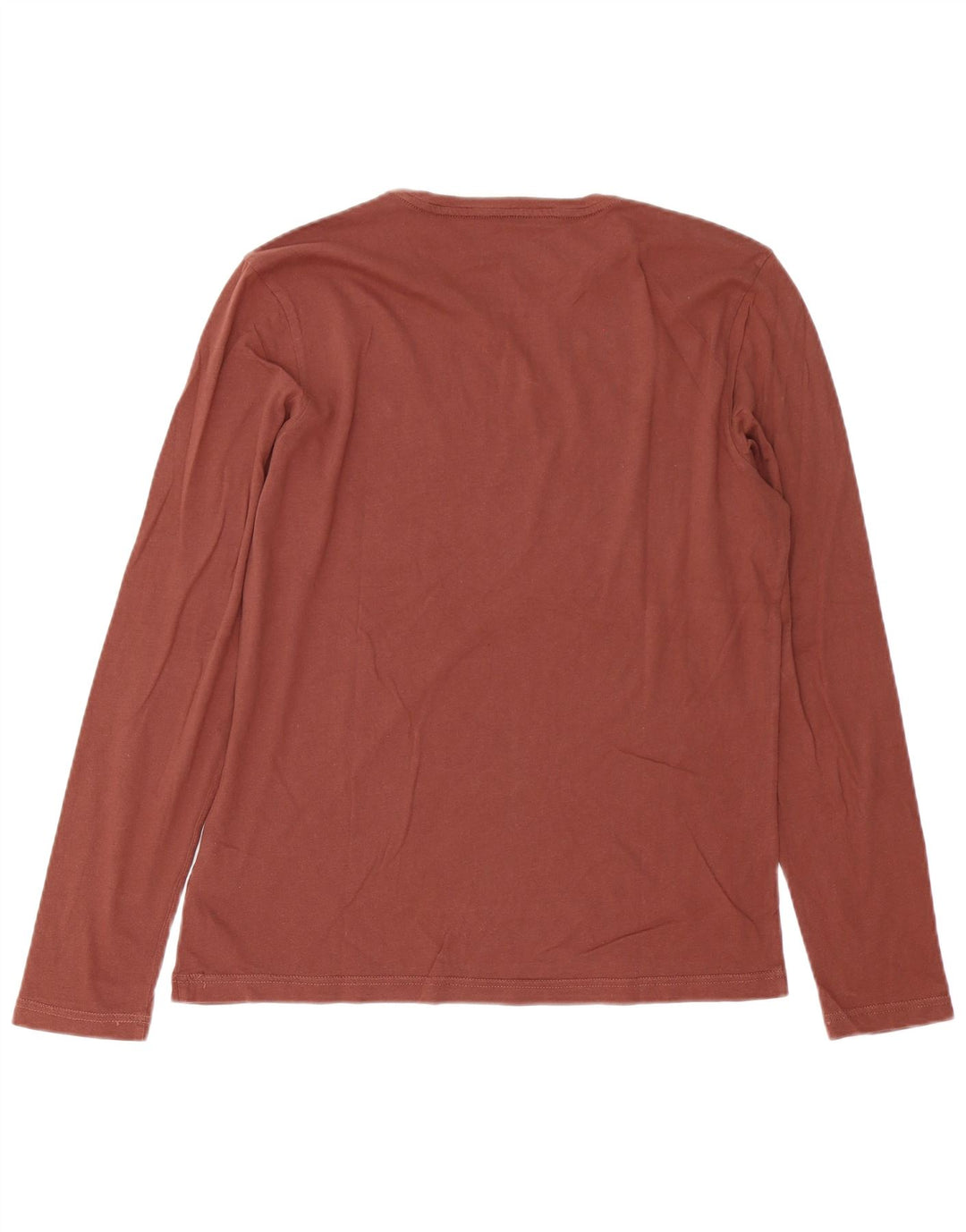 Napapijri Mens Regular Graphic Top Long Sleeve Medium Brown Cotton