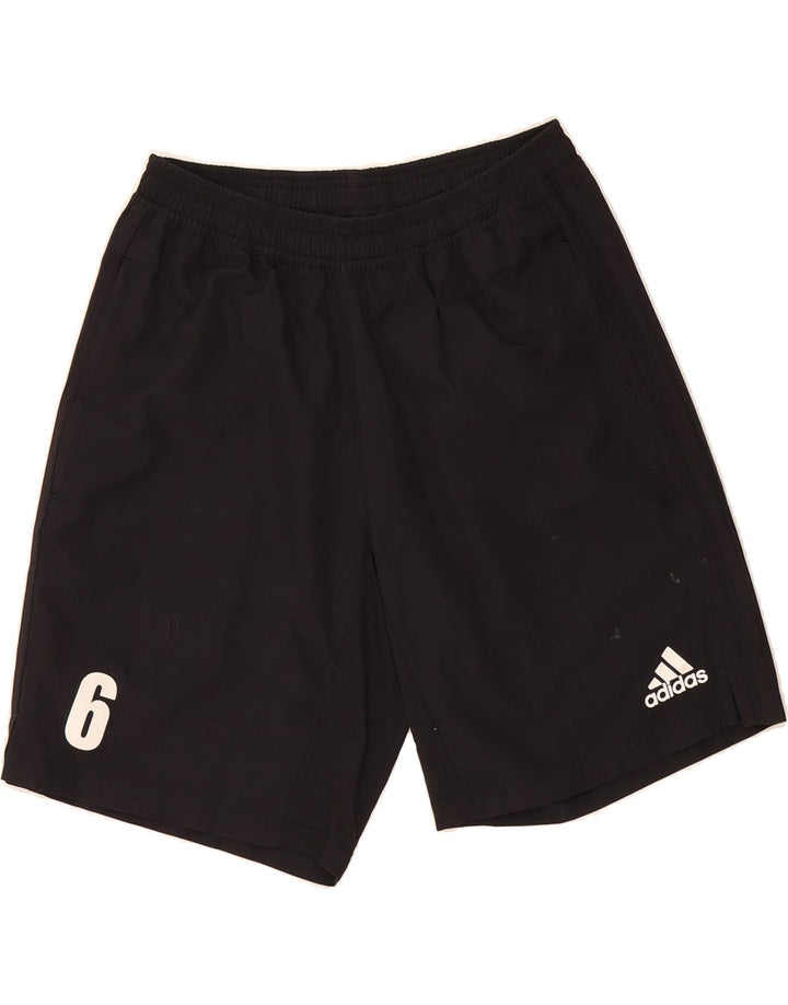ADIDAS Mens Sport Shorts Medium Black Polyester Vintage Adidas and Second-Hand Adidas from Messina Hembry 